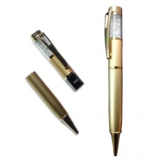 Pen With 8GB Pen Drive with Crystal (24k Gold Plated)